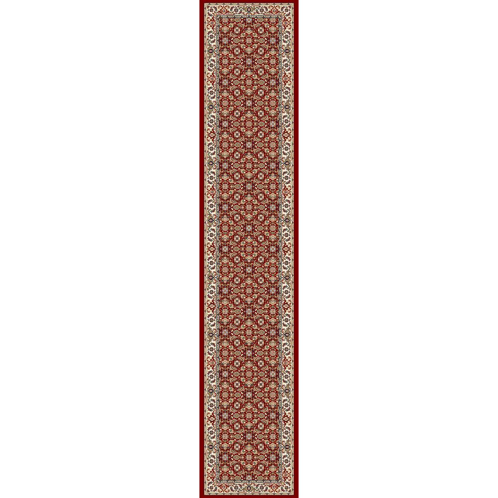 Dynamic Rugs 57011-1414 Ancient Garden 2.2 Ft. X 11 Ft. Finished Runner Rug in Red/Ivory